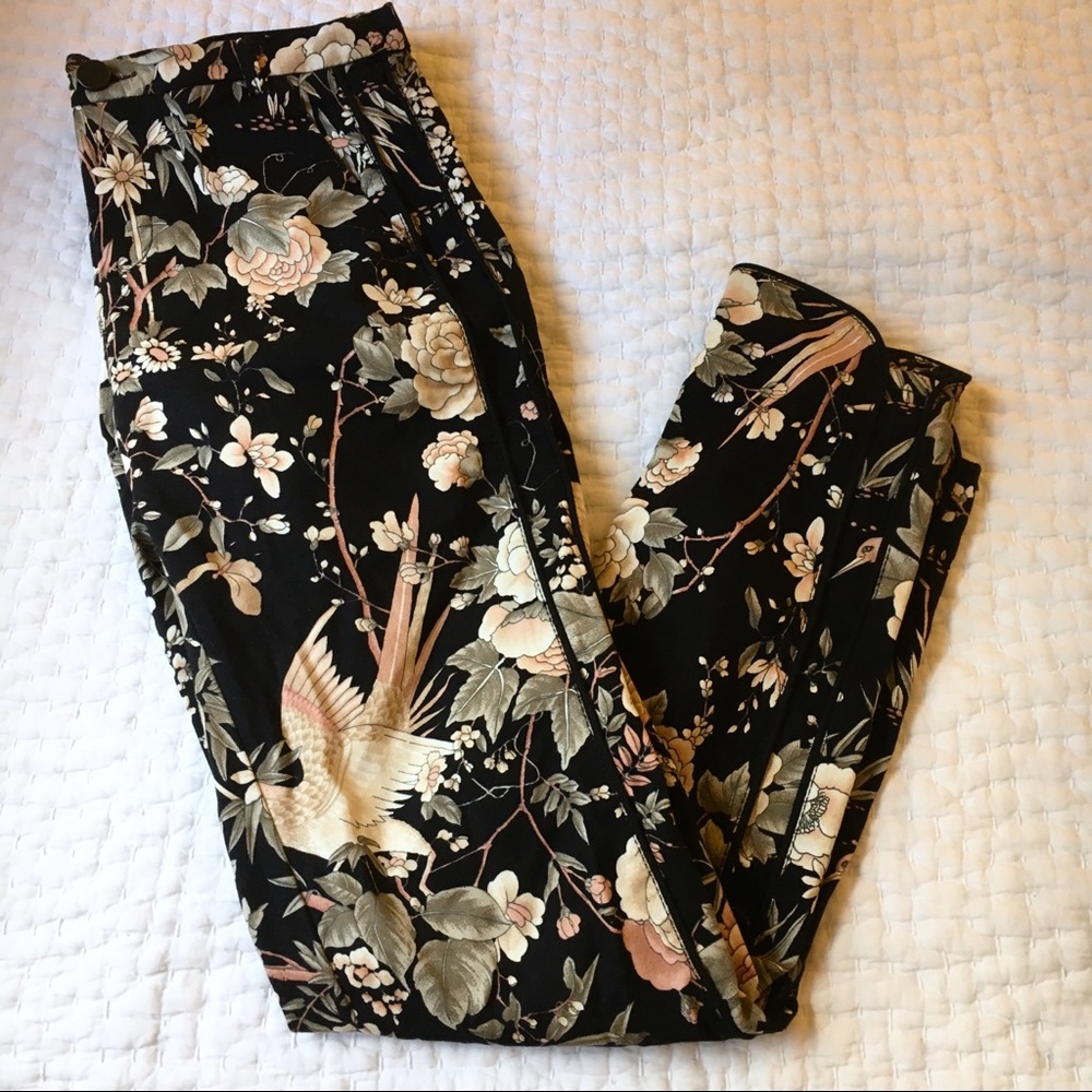 Zara Floral Trousers